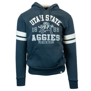 utah state aggies waffle sweatshirt hoodie blue navy